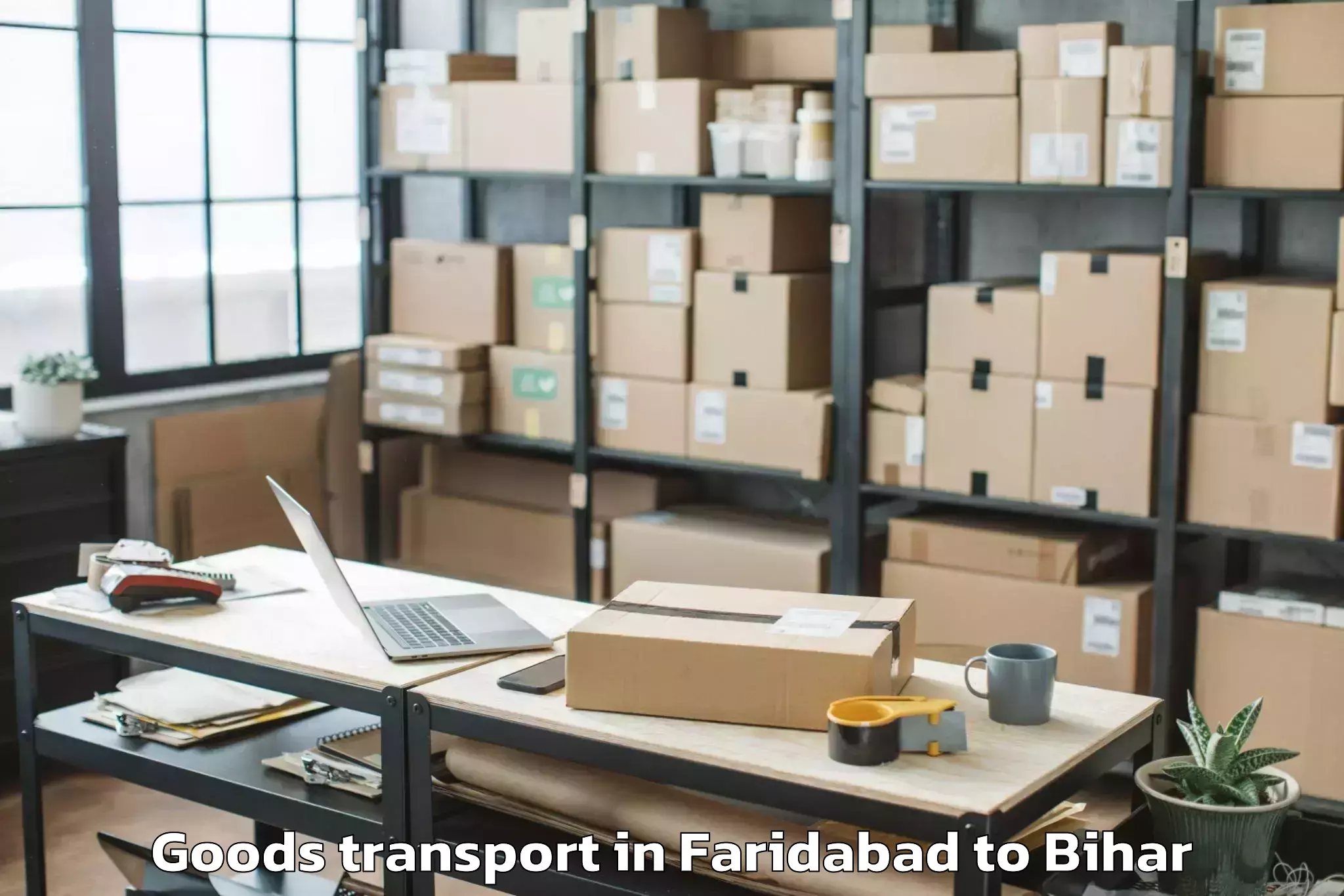 Efficient Faridabad to Barauli Goods Transport